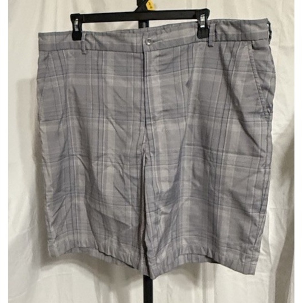 Pebble Beach‎ Performance Golf Shorts Mens Size 40 Grey Plaid Lightweight